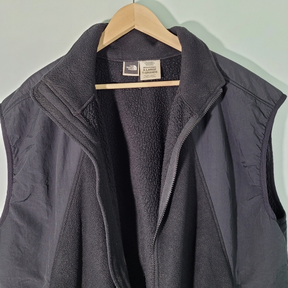 The North Face Polartec Black Full-Zip Fleece Front Pockets Vest Size XL/TG - Picture 4 of 14